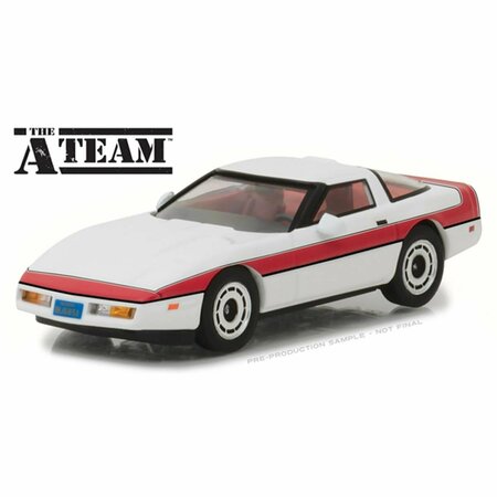 GREENLIGHT 1984 Chevrolet Corvette C4 - The a Team 1983-87 TV Series Authentic Car Toys, 8 Years Above GRE86517